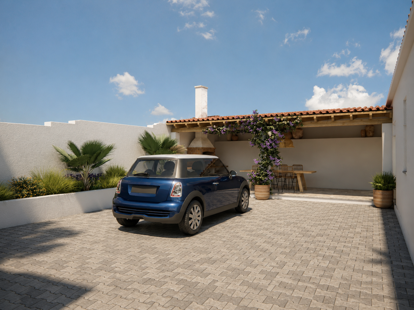 Páteo exterior